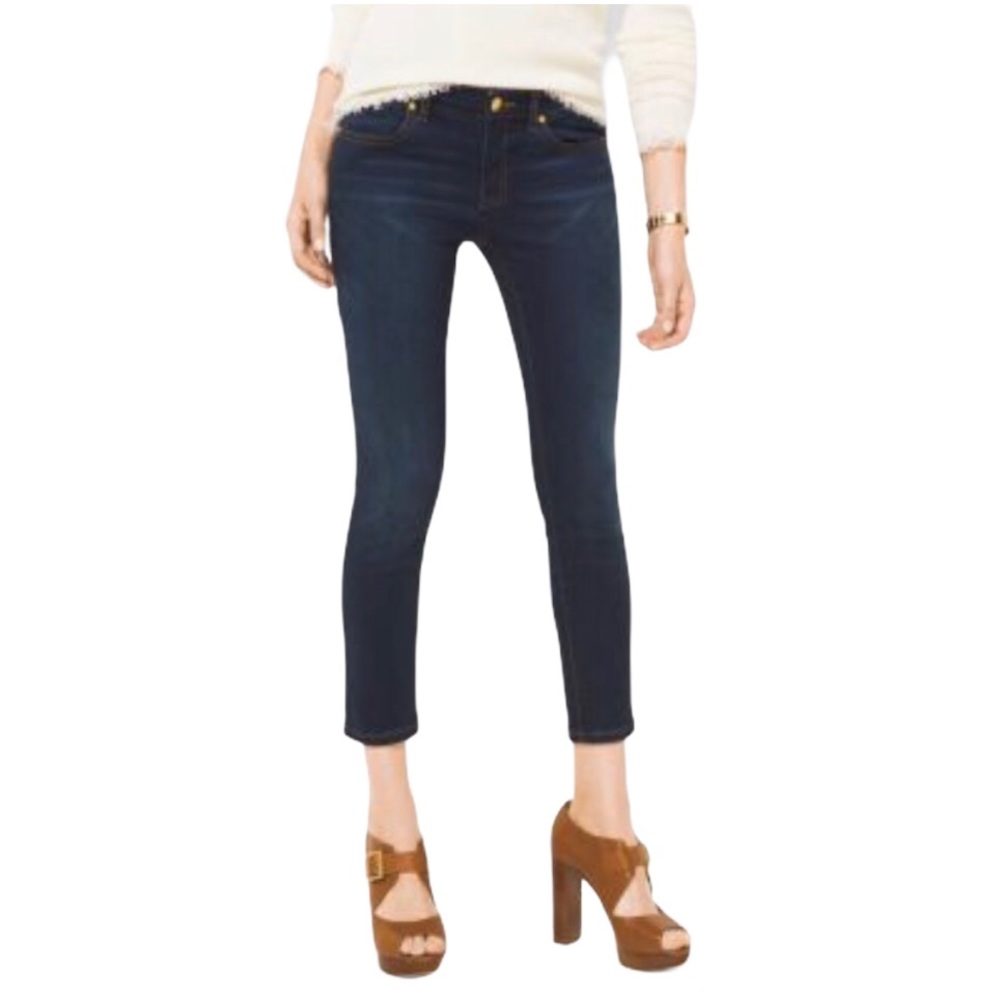 Michael Kors Izzy Cropped Mid Rise Skinny Jeans